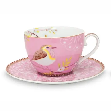Offre Spéciale Tasse à Café Pip Studio Early Bird Pink 280 ml (Lot de 2)